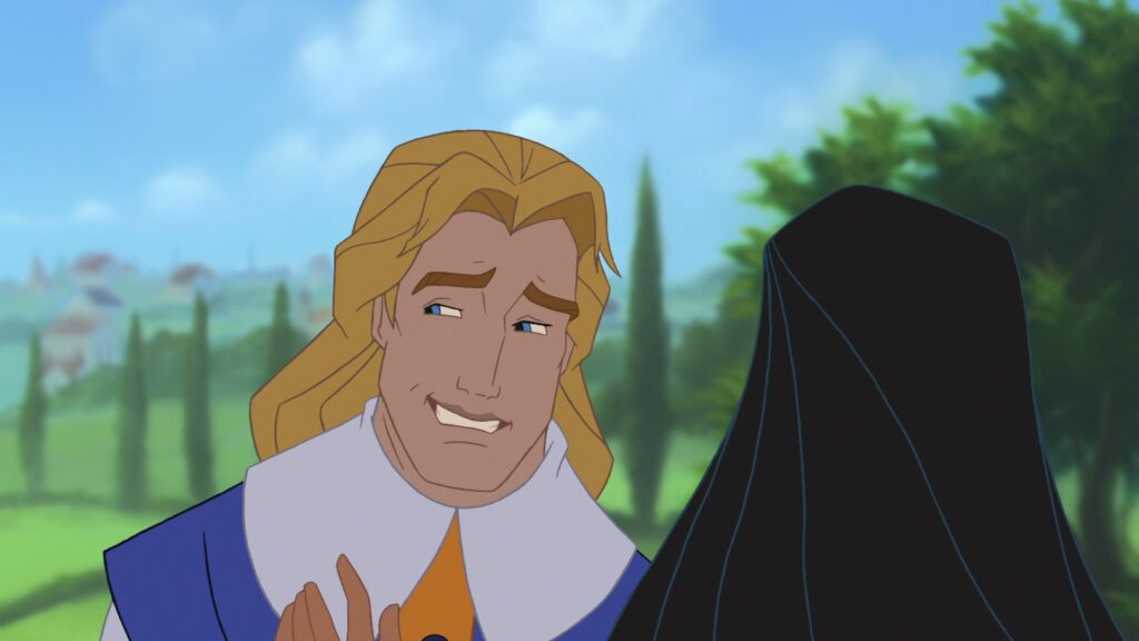 A screencap of John Smith from Pocahontas II: Journey to a New World