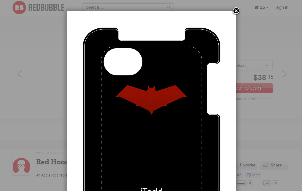 Red Hood iPhone case / Red Hood iPod case