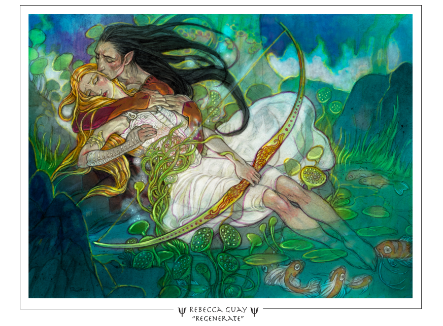 Magic: The Gathering card - Regenerate, illustrated by Rebecca Guay