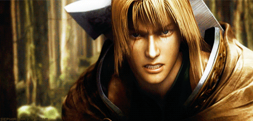 Siegfried gif from the SoulCalibur III opening scene
