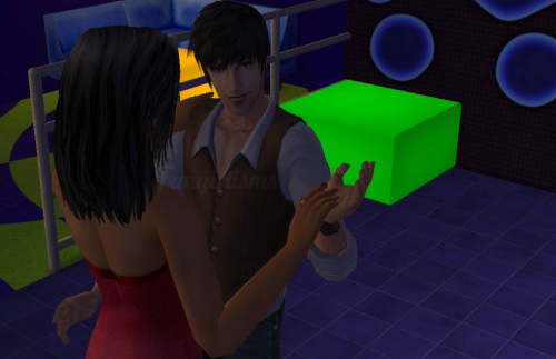 Sims 2 - Bella Goth and male sim dancing