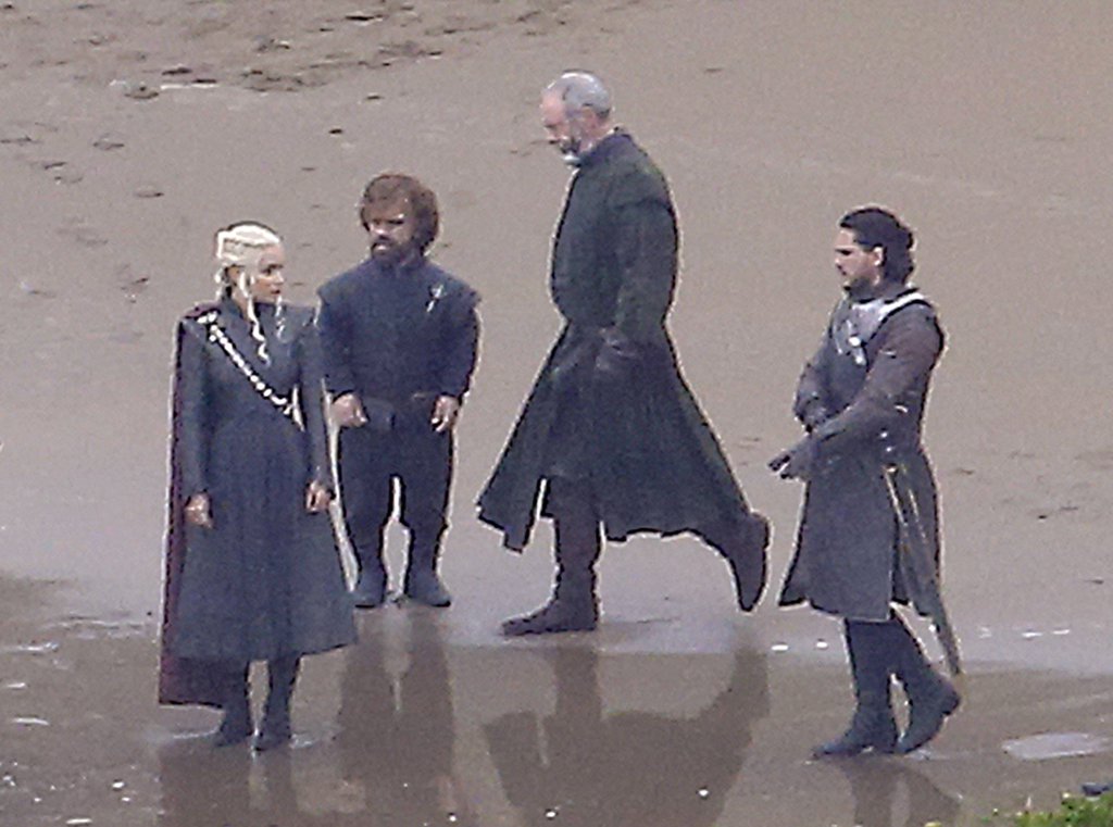 Game of Thrones Season 7 behind the scenes: Daenerys Targaryen, Tyrion Lannister, Davos Seaworth, Jon Snow